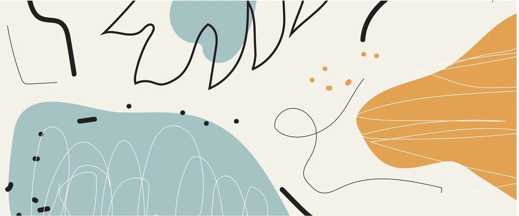 Tablou - Ilustrație de frunze (120x50 cm)