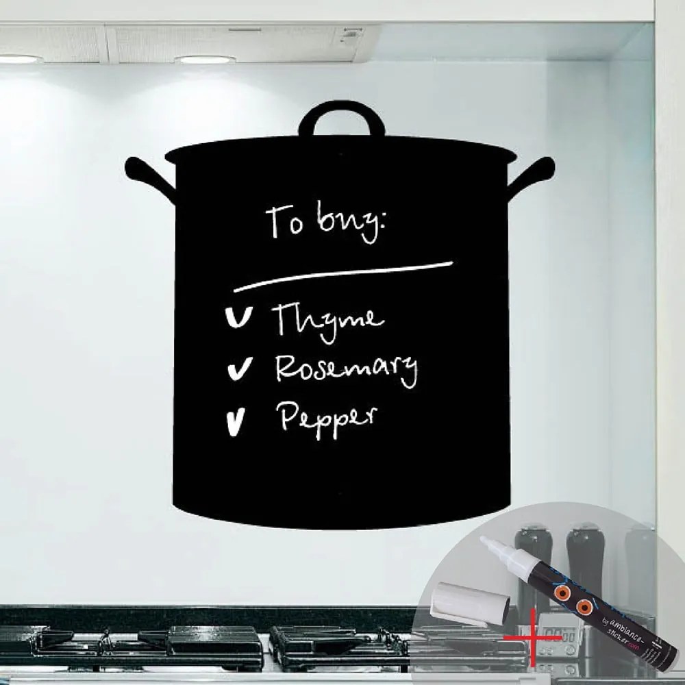 Autocolant tip tăbliță de scris cu marker Ambiance Cook