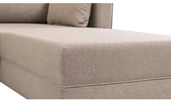 Colțar în L KORFU, crem, pe partea dreaptă