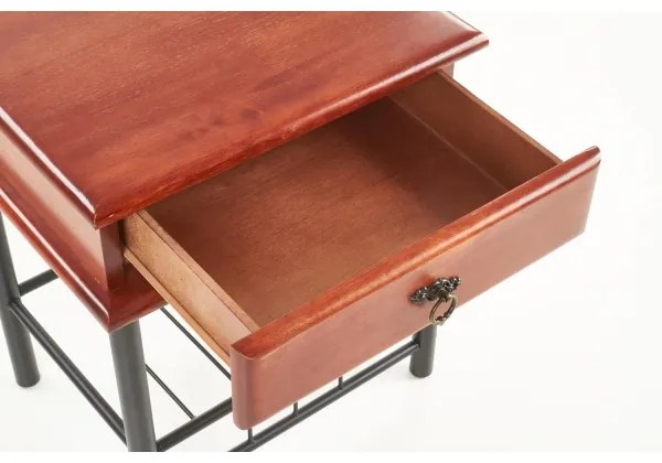 Noptieră FIONA 55x48 cm maro/negru