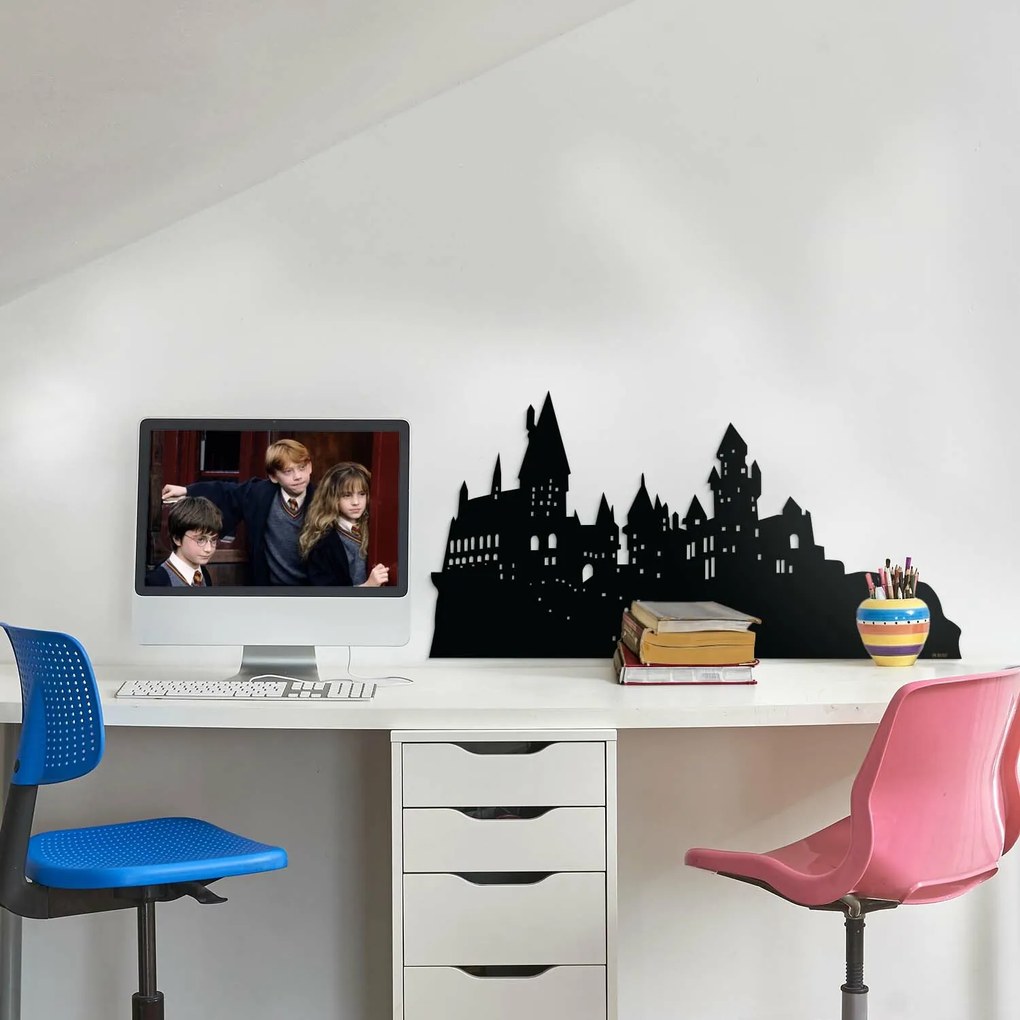 DUBLEZ | Tablou din lemn inspirat din Harry Potter - Hogwarts