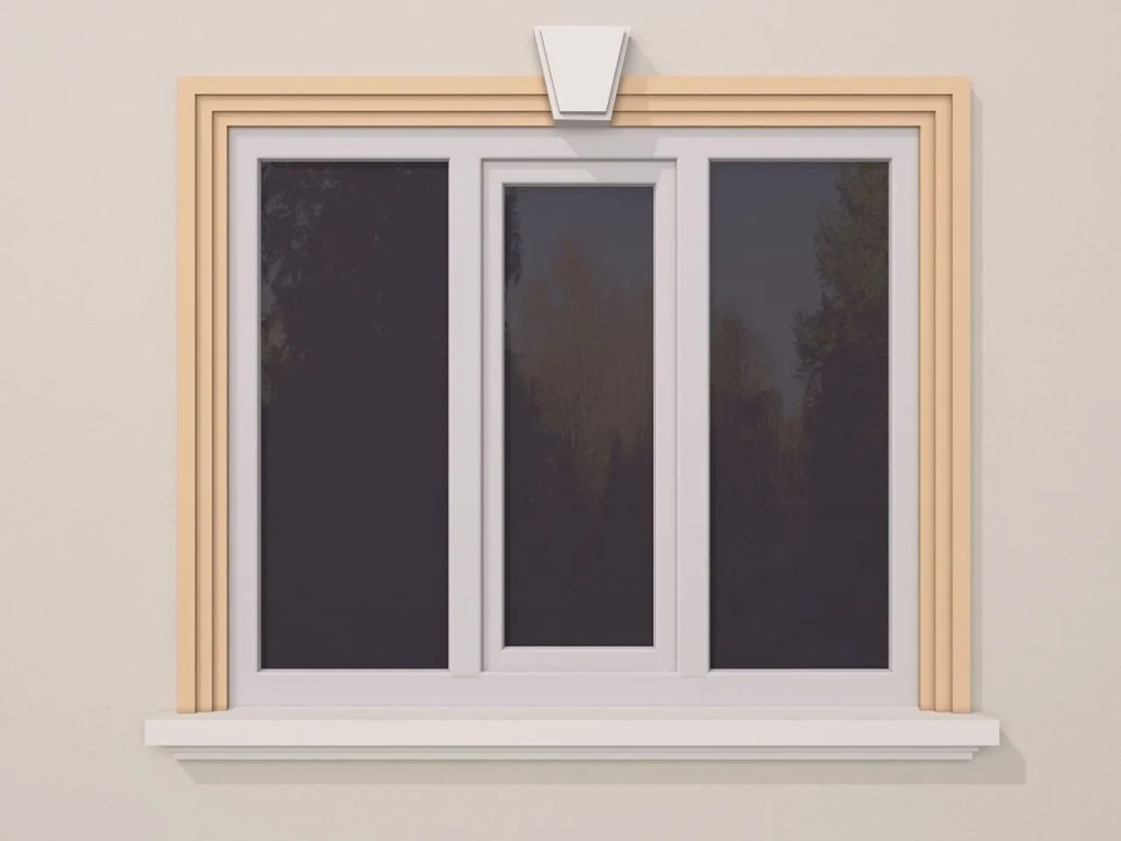 Ancadrament fereastra exterior FP133 dimensiuni 115x40x2000mm