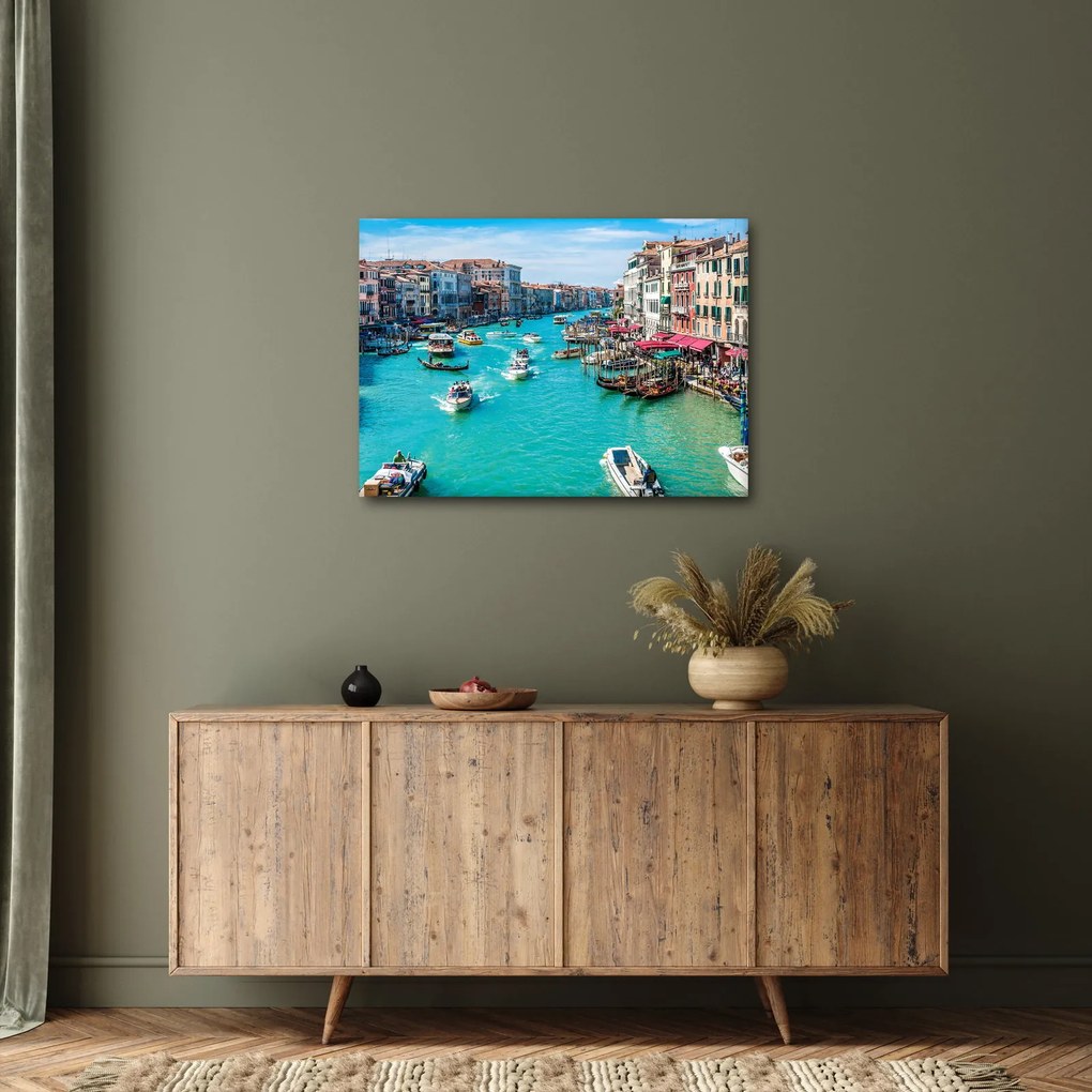 Tablou - Canalul Grande, Veneția, Italia (70x50 cm)