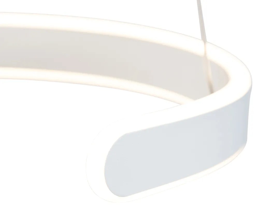 Design hanglamp wit incl. LED 3-staps dimbaar - Frank