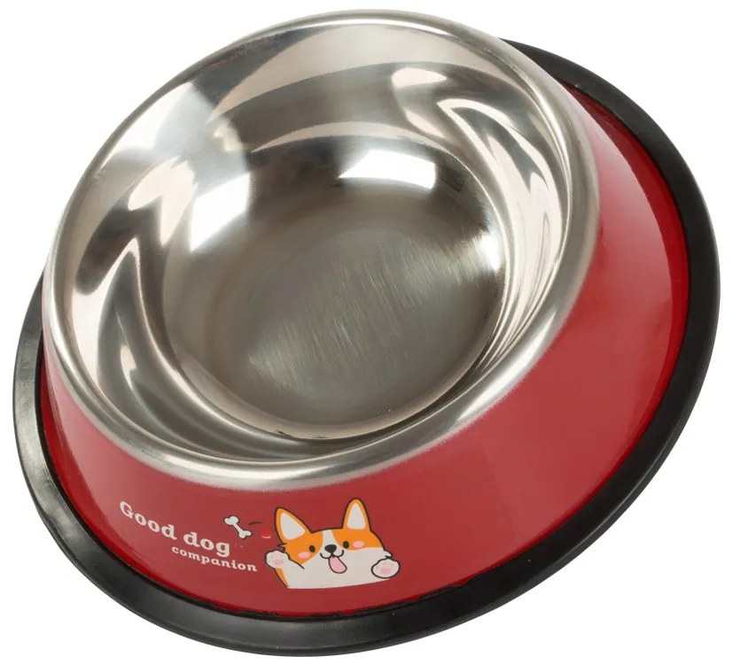 Bol din oțel inoxidabil pentru câini/pisici CAT&DOGS 150 ml - mai multe culori Culoare: Albastru
