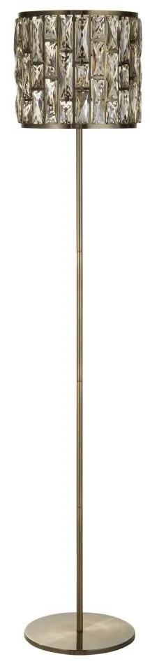 Lampa de podea design modern Bijou alama antic/ champagne