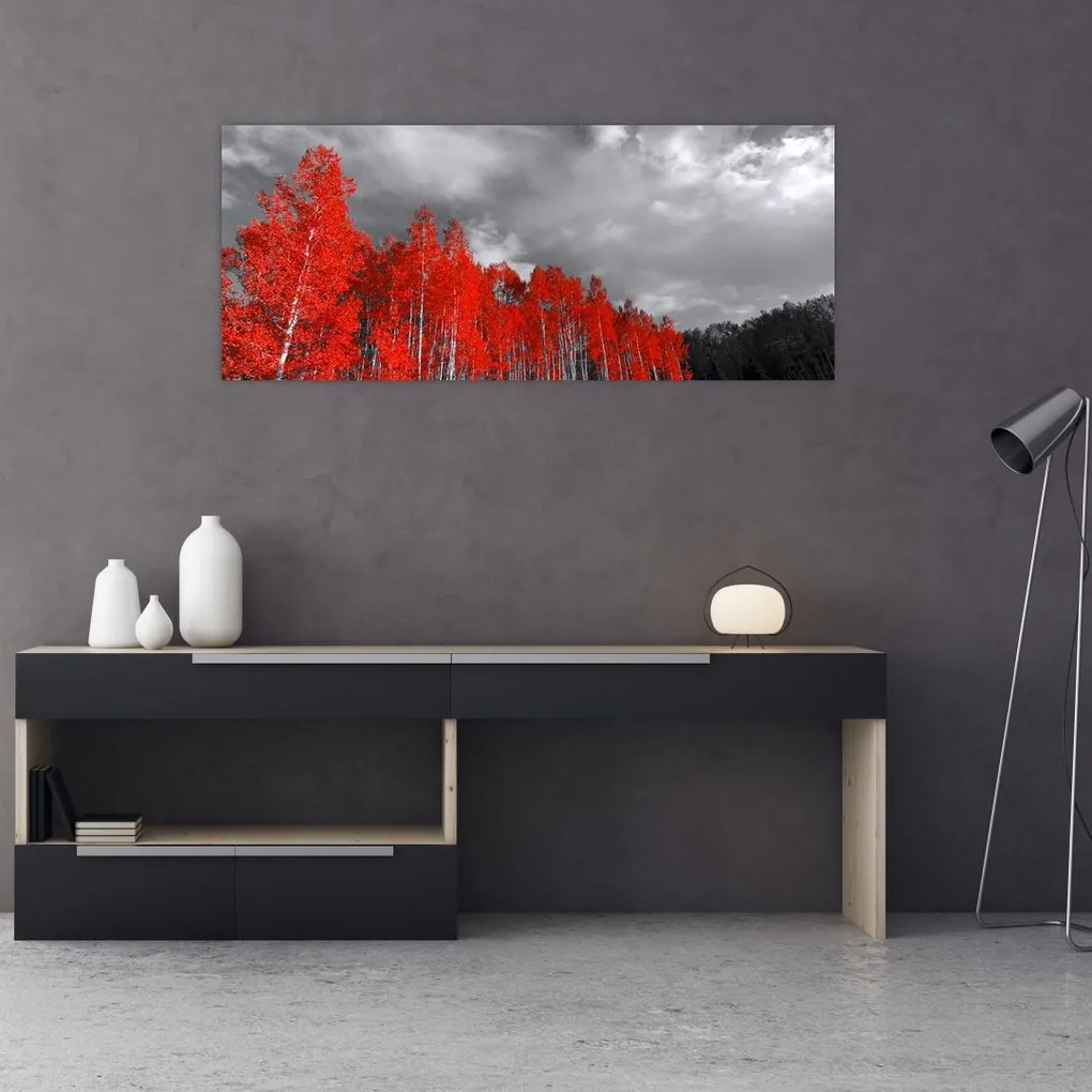 Tablou - Copaci în culorile toamnei (120x50 cm)