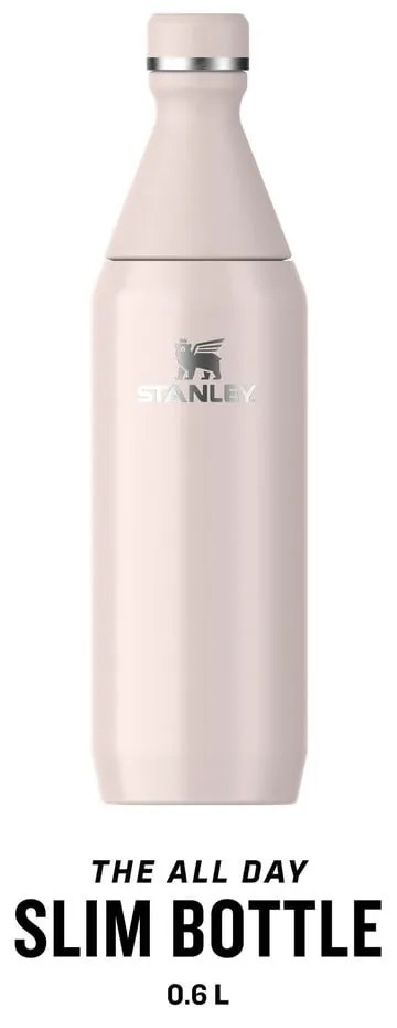 Sticlă roz-deschis din oțel inoxidabil 600 ml All Day Slim – Stanley