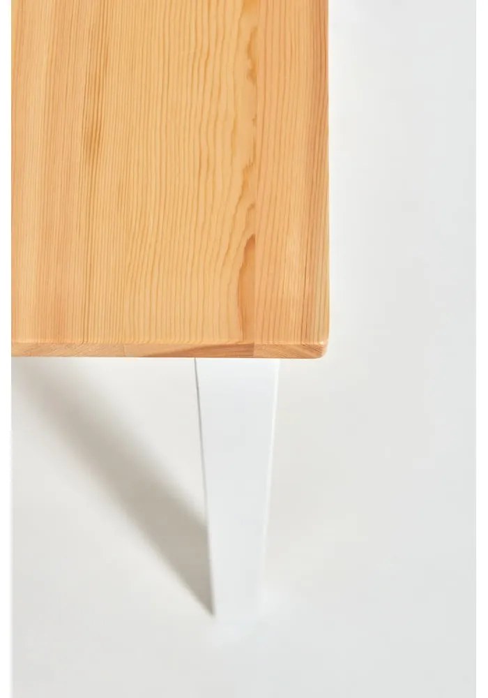Masă dining din lemn de pin Bonami Essentials Sydney, 70 x 70 cm, natural-alb