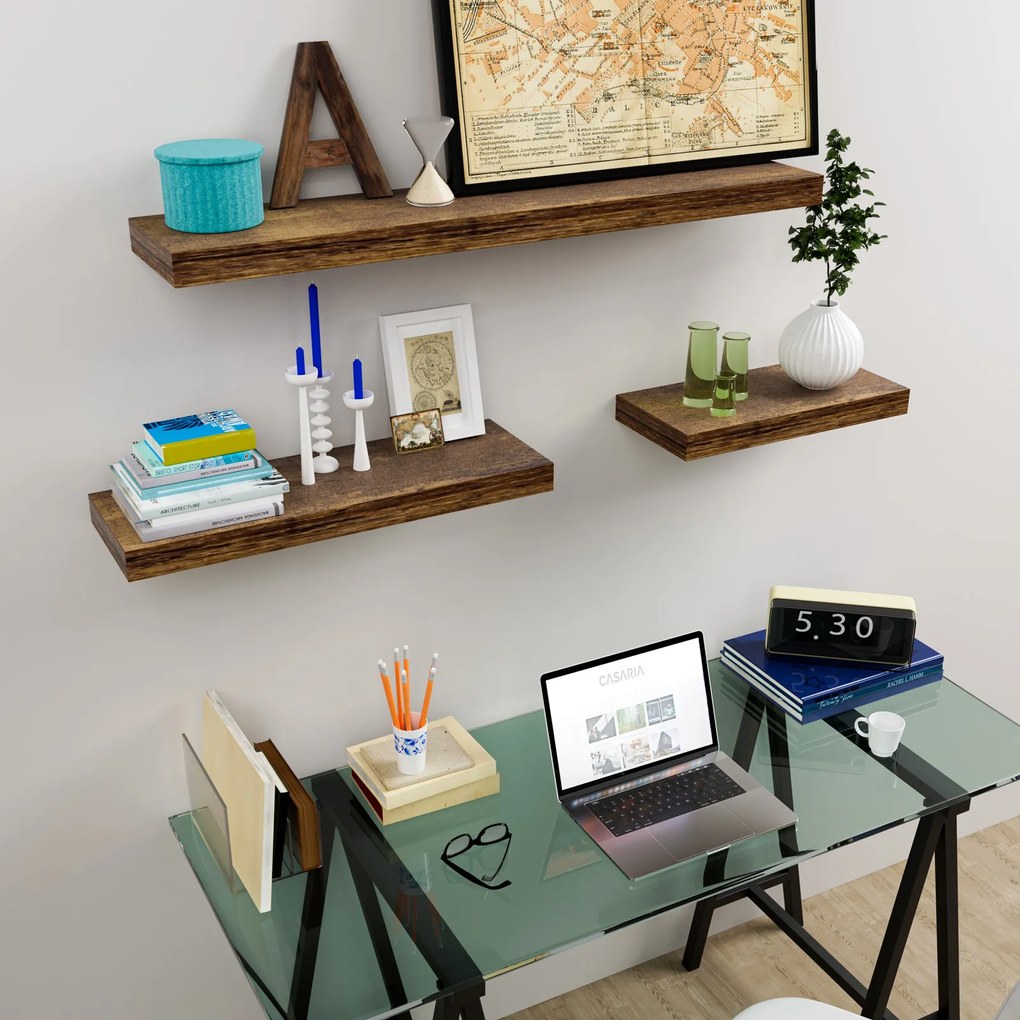 Poliță de perete FIGO+ consolă, 110cm, stejar închis Casaria