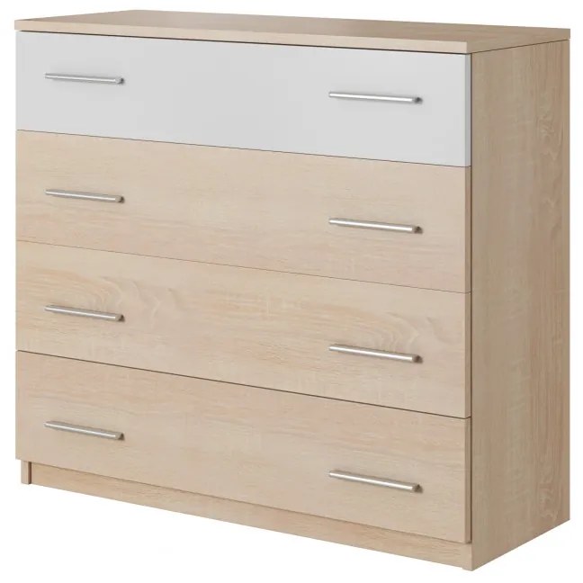 Markos Comoda Sonom Oak/White 4 Sz&