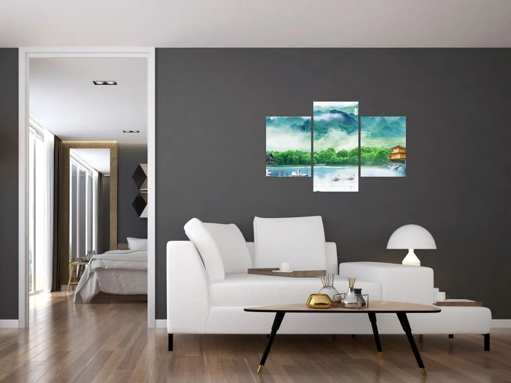 Tablou - Peisaj de vis (90x60 cm)