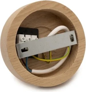 Brilagi - Lustru aplicat PARTY 1xE27/60W/230V, Ø 10 cm, stejar