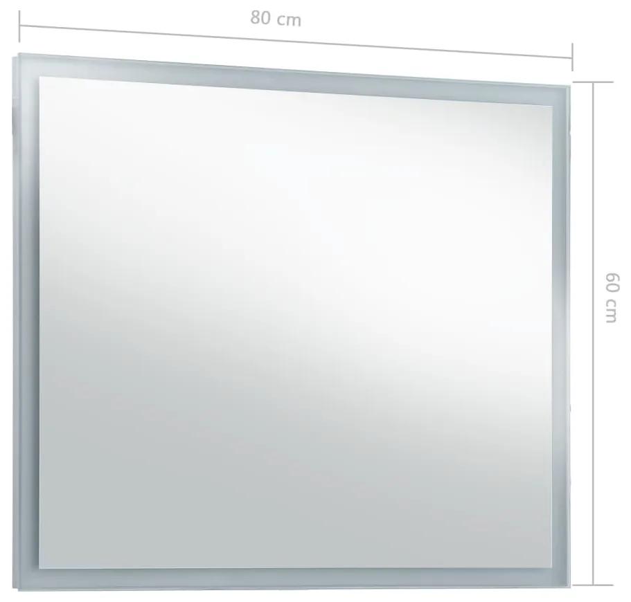 Oglinda cu LED de perete pentru baie, 80 x 60 cm 1, 80 x 60 cm