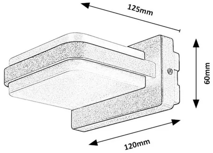 Aplica de perete exterior IP44 LED Gendt