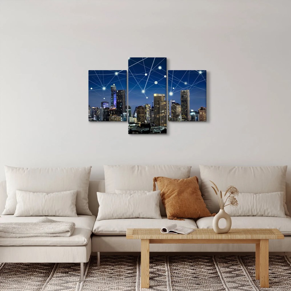 Tablou - Municipiul nocturn (90x60 cm)