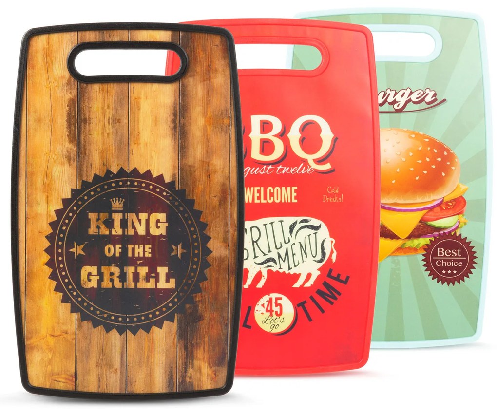 Tocator legume - fructe BBQ, disponibil in 3 variante de culoare