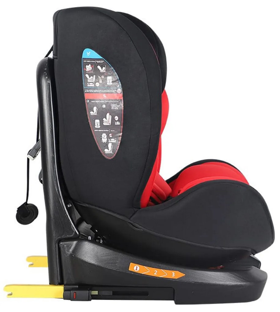Scaun Auto cu Isofix NOVOKIDS™ Safety Seat 6000, Cu rotire 360 grade, 0-36 kg, Tetiera reglabila pe inaltime, Omologare R-129 i-Size, Transformabil