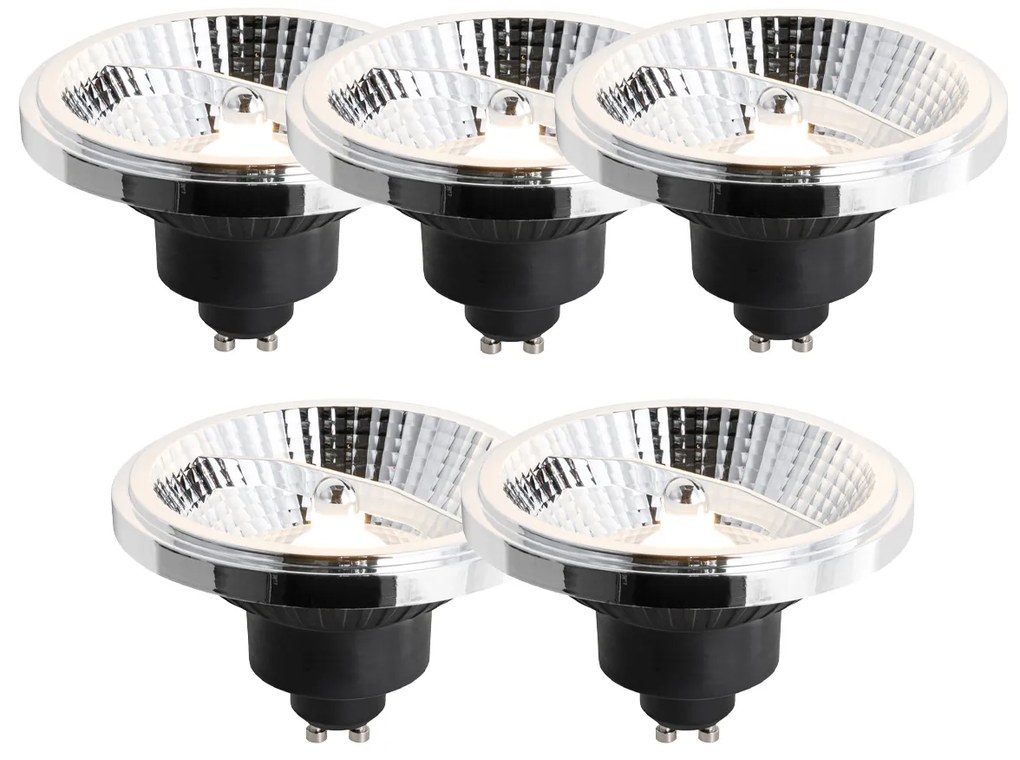 Set de 5 becuri LED GU10 cu intensitate reglabilă 111mm 10.5W 770 lm 2700K