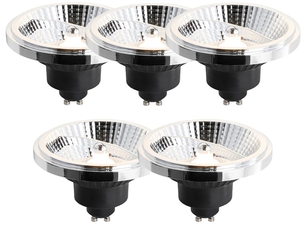 Set de 5 becuri LED GU10 dimabile 111mm 10.5W 770lm 2700K