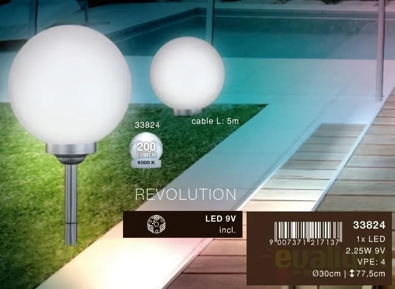 Corp de iluminat exterior diam. 30cm, Revolution 33824 GL