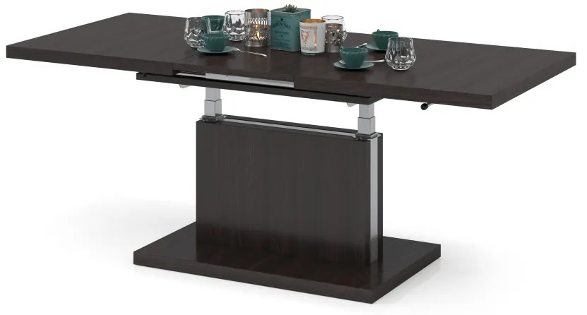 Mazzoni ASTON Wenge - MĂSUȚĂ EXTENSIBILĂ MODERNĂ MĂSUȚĂ DE CAFEA