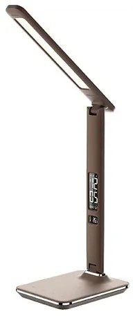 Solight WO45-H - LED lampa de masa cu dispplay LED/9W/230V maro