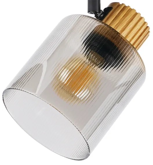 Brilagi - Spot HYGGE 2xE14/15W/230V negru/fumuriu