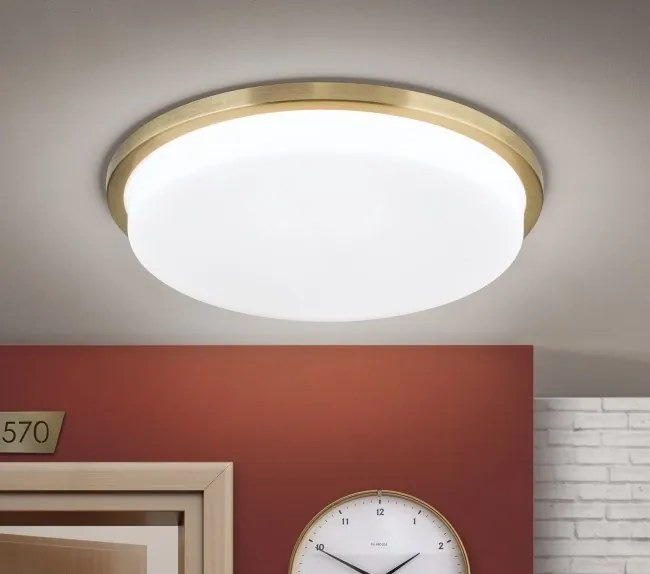Plafoniera LED moderna LEROX 40cm alama antique