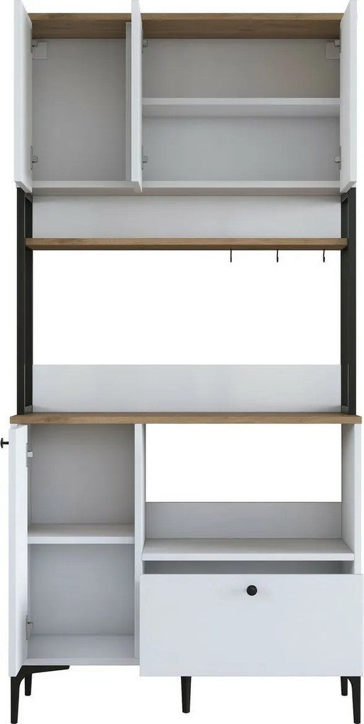 Dulap Jesy Walnut and White