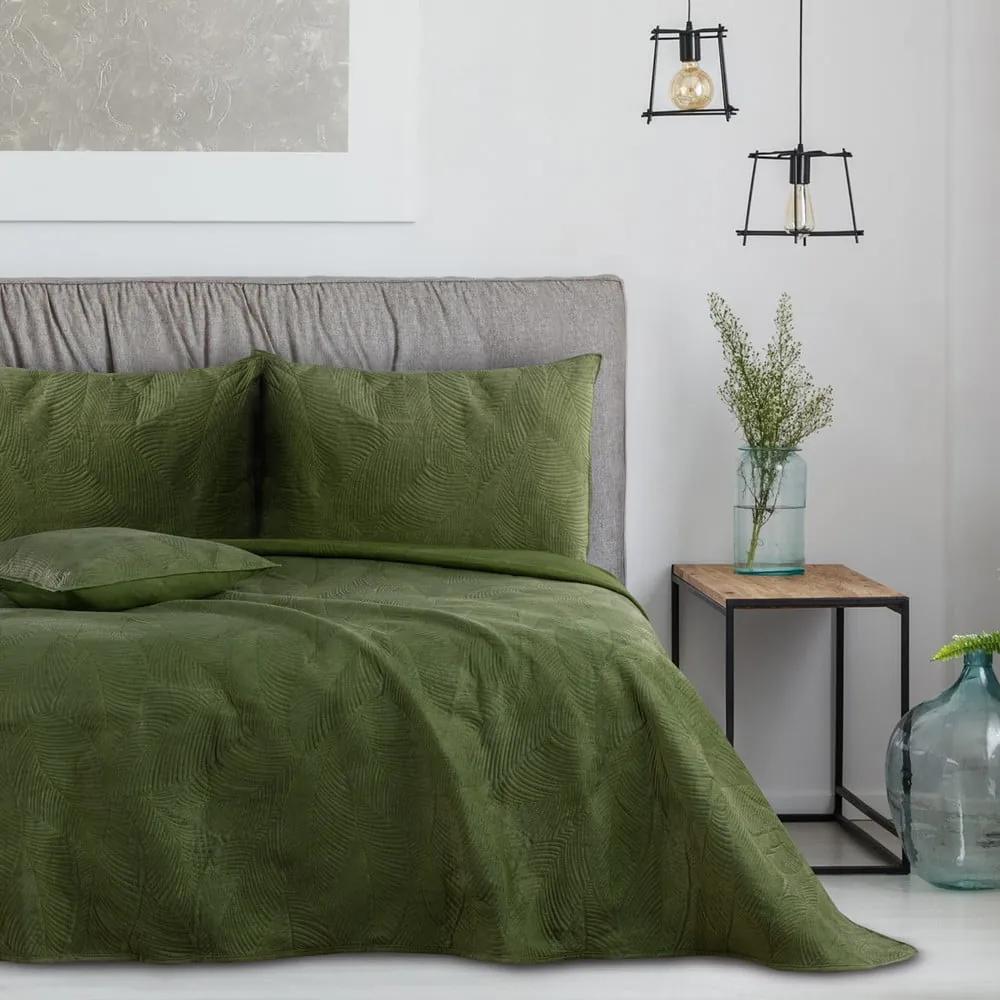 Cuvertură verde pentru pat dublu 200x220 cm Palsha – AmeliaHome