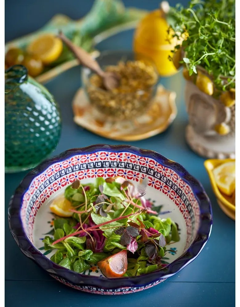 Farfurie pentru servire din gresie ø 26,5 cm Florist – Bloomingville