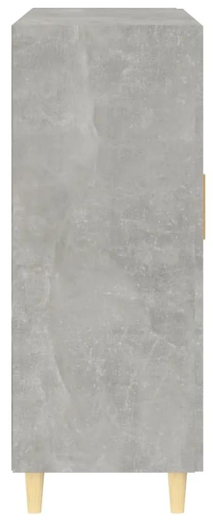 Servanta, gri beton, 69,5x34x90 cm, lemn compozit 1, Gri beton