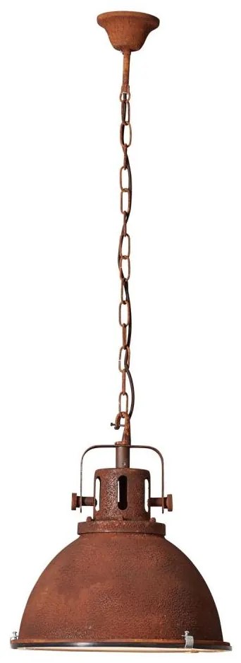 Brilliant - Lustra pe lanț JESPER GLAS 1xE27/60W/230V cupru