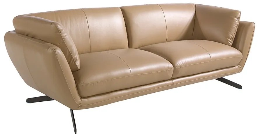 Canapea 3 locuri eleganta, design italian Cowhide leather sand