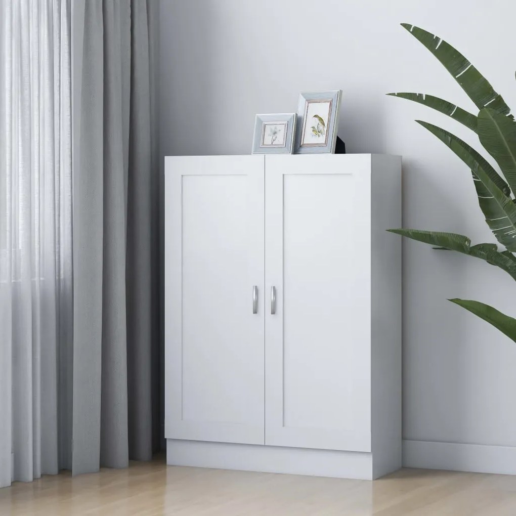 vidaXL Bibliotecă, alb, 82,5 x 30,5 x 115 cm, lemn prelucrat