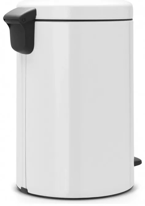 Cos de gunoi cu pedala Brabantia NewIcon 649034, 20 L, Inchidere lina, Baza antiderapanta, Alb