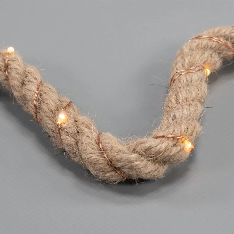 Decorațiune stea de Crăciun, 15 LED-uri, alb cald, 2 bucăți