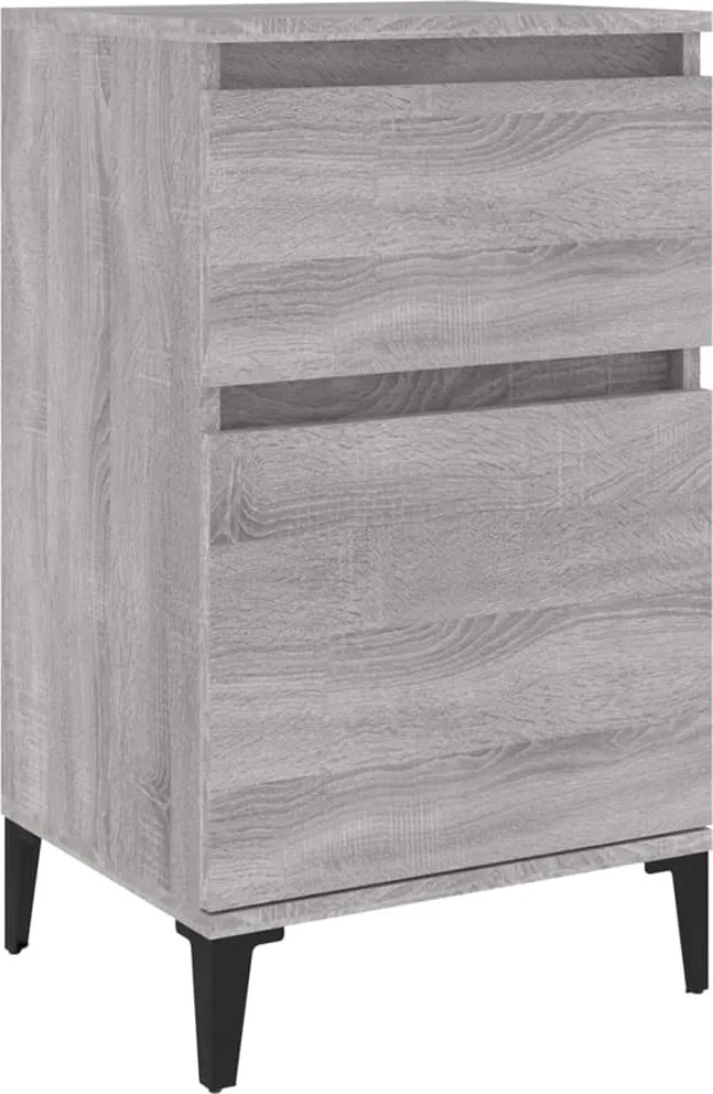 vidaXL Noptieră, gri sonoma, 40x35x70 cm