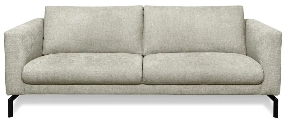 Canapea bej cu tapițerie din chenille 216 cm Gomero – Scandic