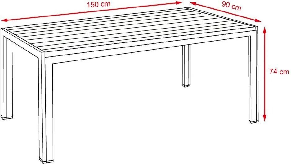 Set mobilier de grădină 7 piese VIKING L + RAMADA/ALINA