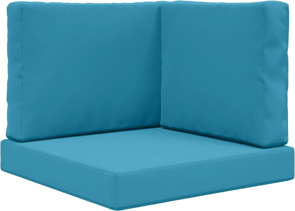 vidaXL Perna pentru canapea de exterior 3 pcs Albastru regal Poliester