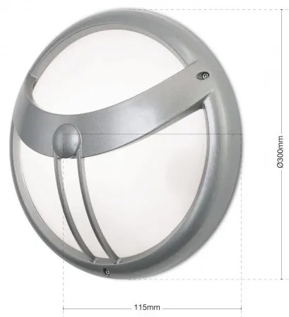 Aplica de exterior cu protectie IP54 si senzor de miscare Observer, gri