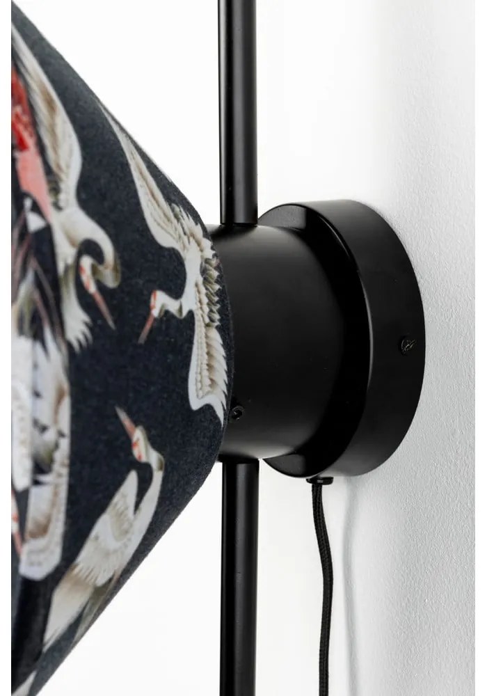 Aplică de perete neagră Jaylee – White Label