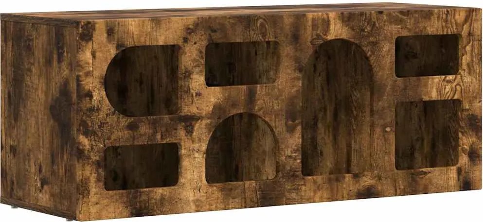 vidaXL Cabinet TV Stejar fumuriu 100 x 35 x 40 cm Lemn compozit