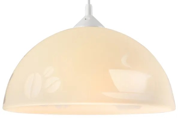 Lustră pe cablu 1xE27/60W/230V cafea