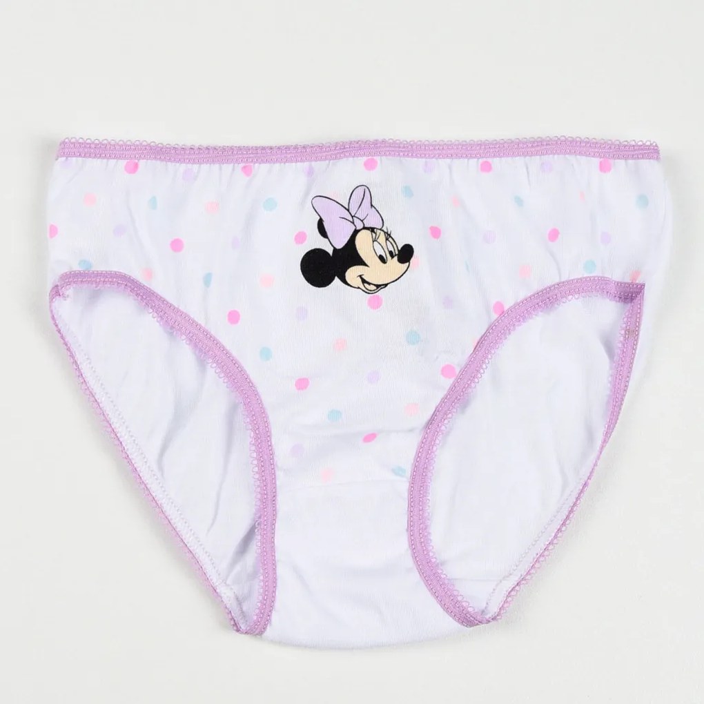 Disney Minnie Purple Dots lenjerie de corp pentru copii, chiloți 3 bucăți/pachet 6 - 8 ani / 116 - 128 cm