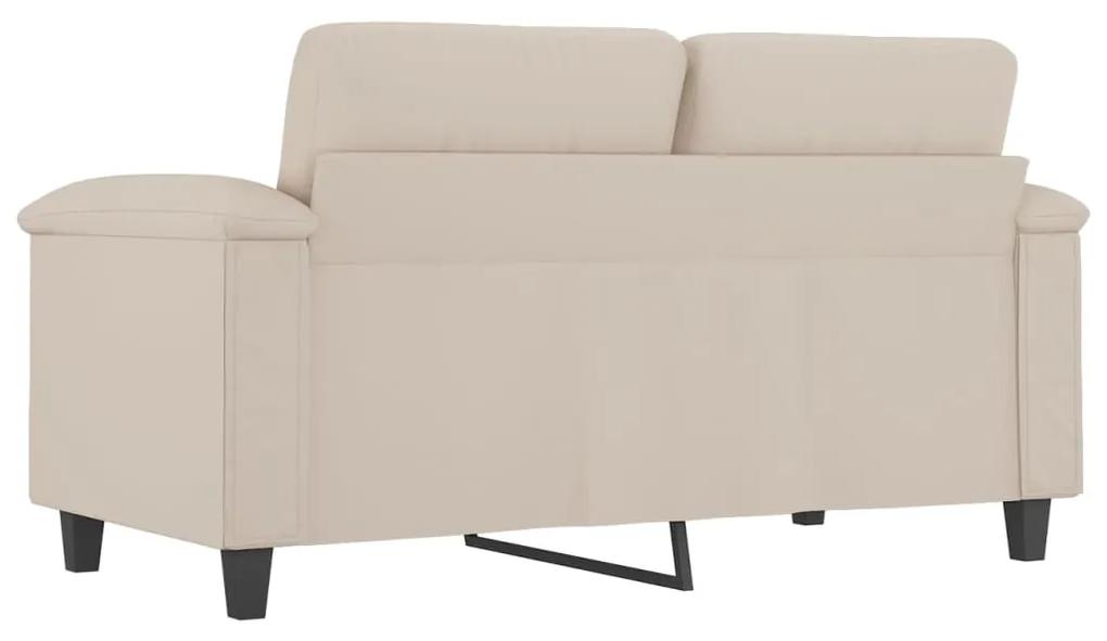 Canapea cu 2 locuri, crem, 120 cm, tesatura microfibra Crem, 150 x 77 x 80 cm