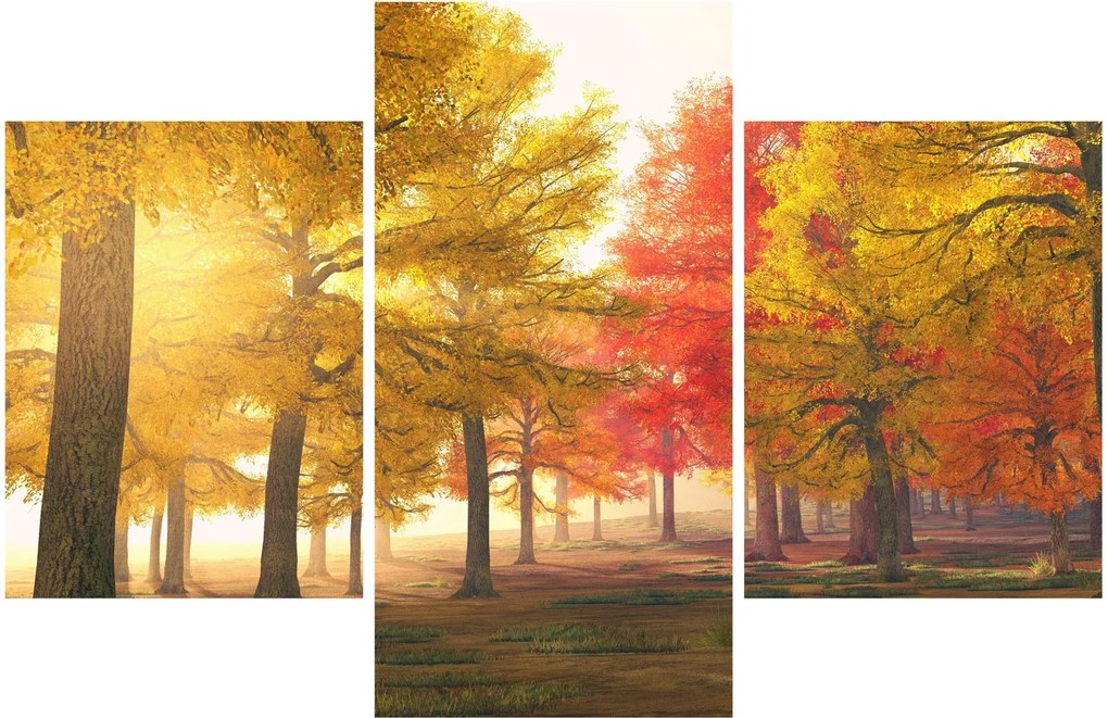 Tablou cu copaci toamna (90x60 cm)