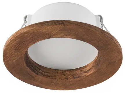 LED Spot WOODY 5,5W 230V 4000K cireș Ø10 cm